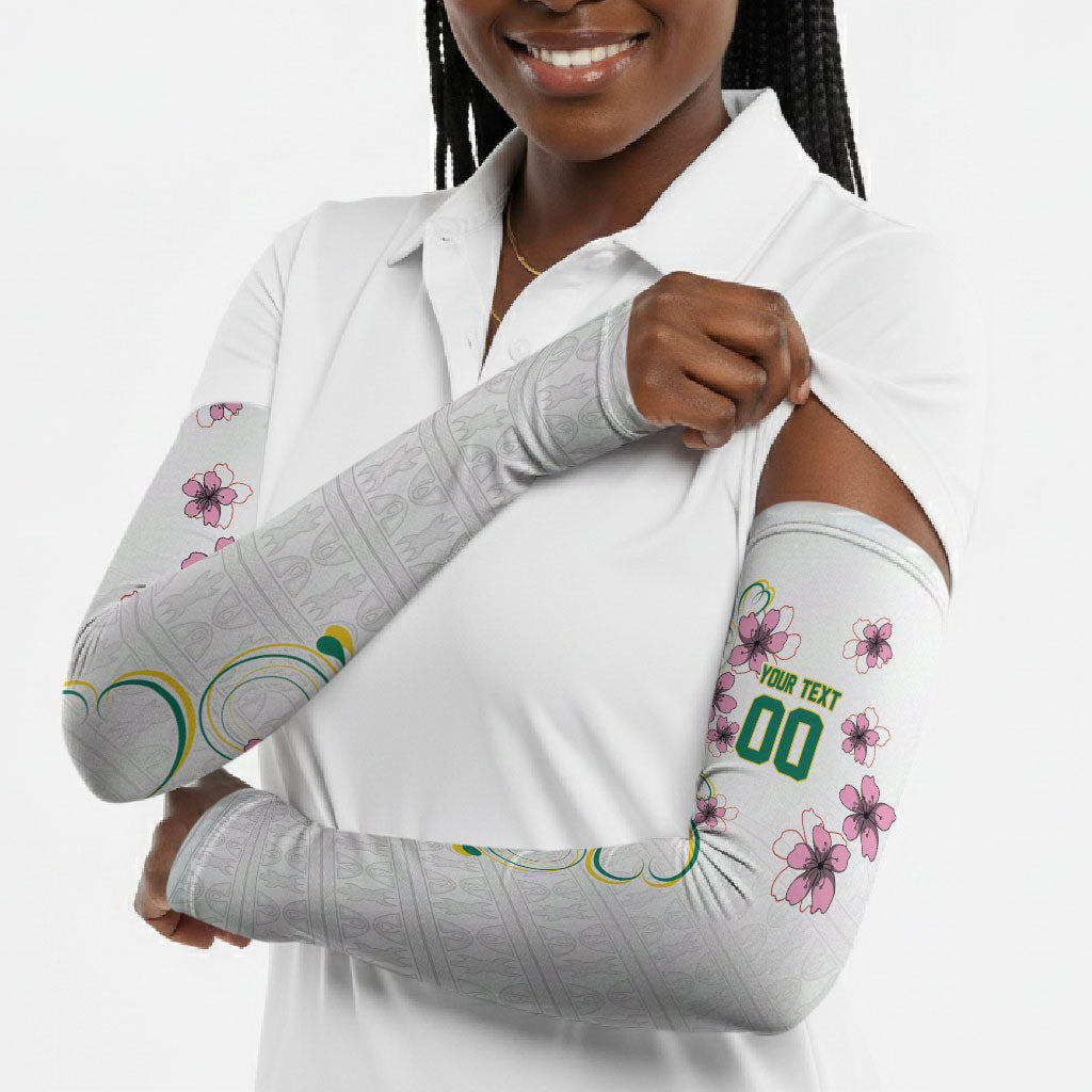 Custom Cameroon Red Stinkwood Floral Arm Sleeves Africa Women’s Football Champion Series 2026