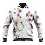 Custom Cameroon Red Stinkwood Floral Baseball Jacket Africa Women’s Football Champion Series 2026