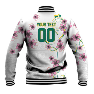 Custom Cameroon Red Stinkwood Floral Baseball Jacket Africa Women’s Football Champion Series 2026