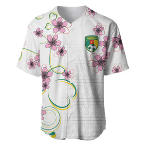 Custom Cameroon Red Stinkwood Floral Baseball Jersey Africa Women’s Football Champion Series 2026