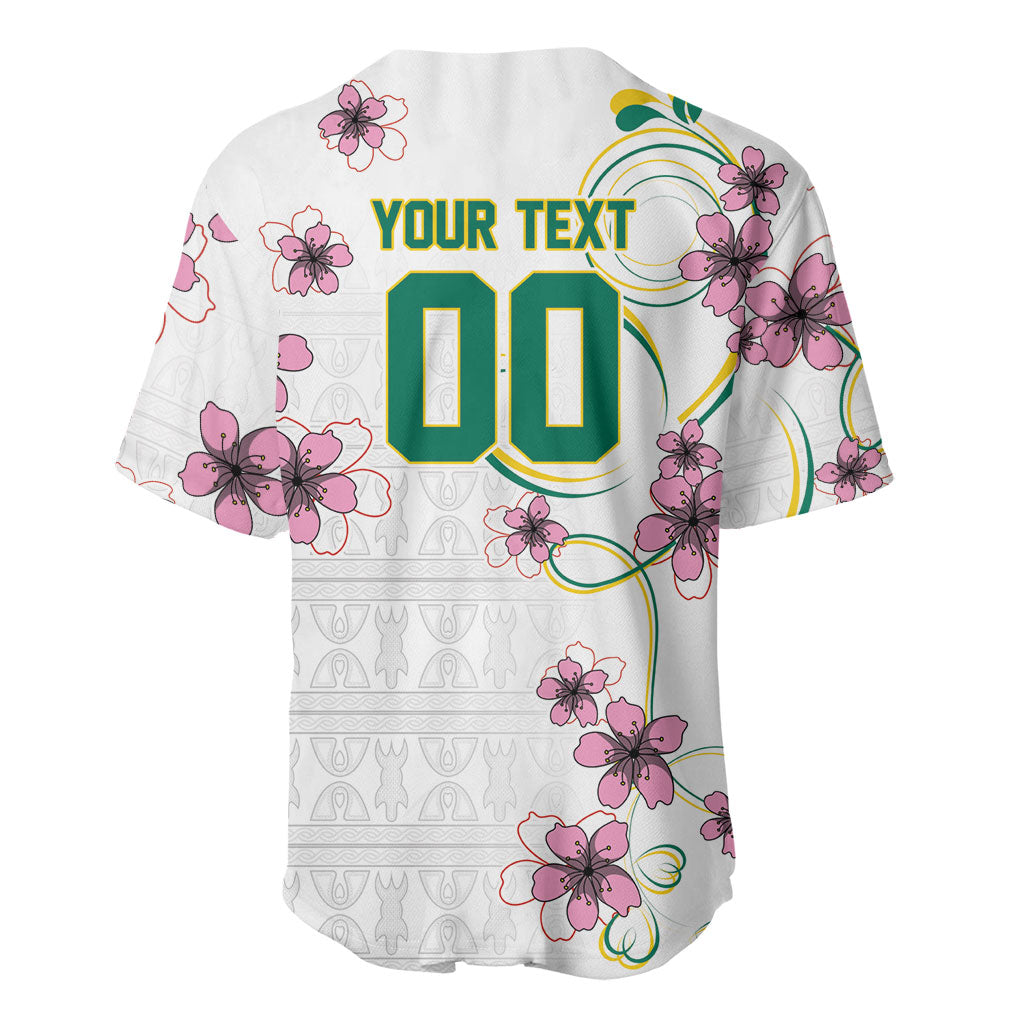 Custom Cameroon Red Stinkwood Floral Baseball Jersey Africa Women’s Football Champion Series 2026