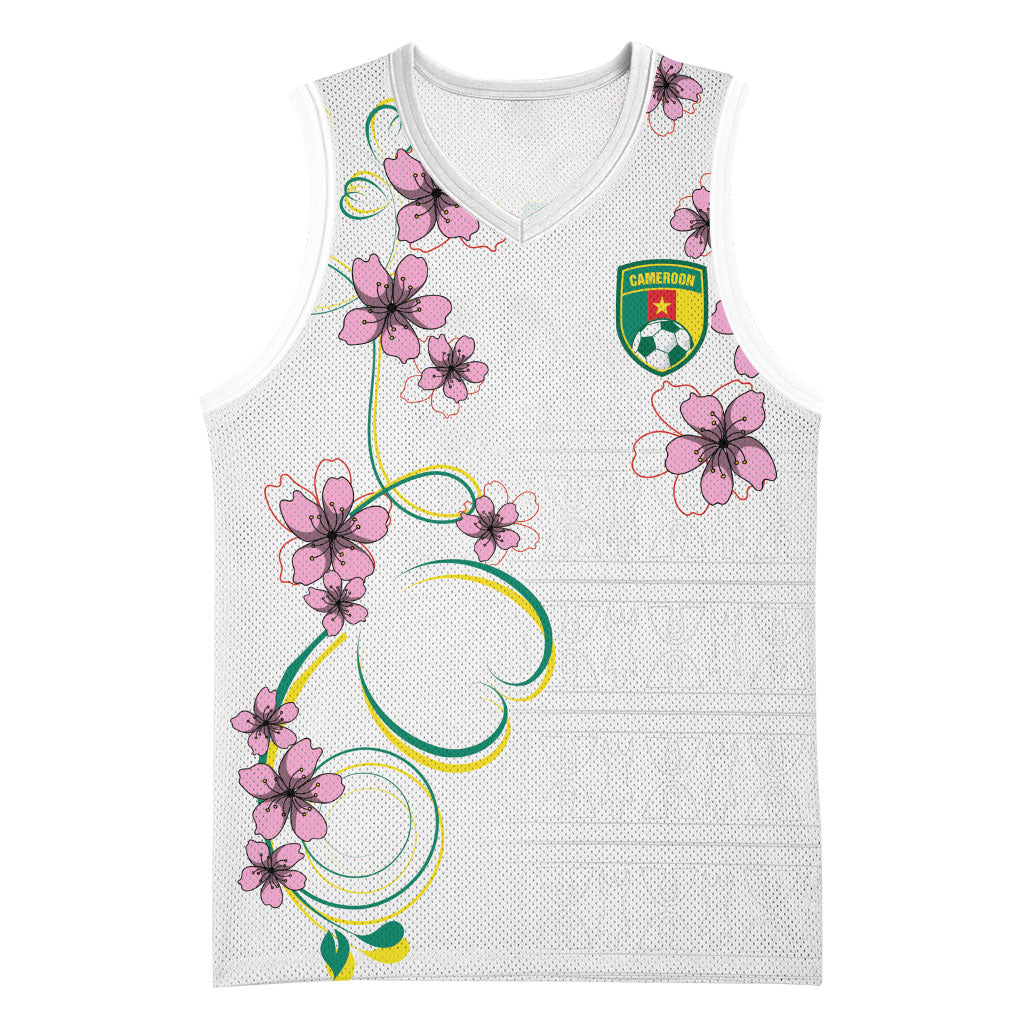 Custom Cameroon Red Stinkwood Floral Basketball Jersey Africa Women’s Football Champion Series 2026