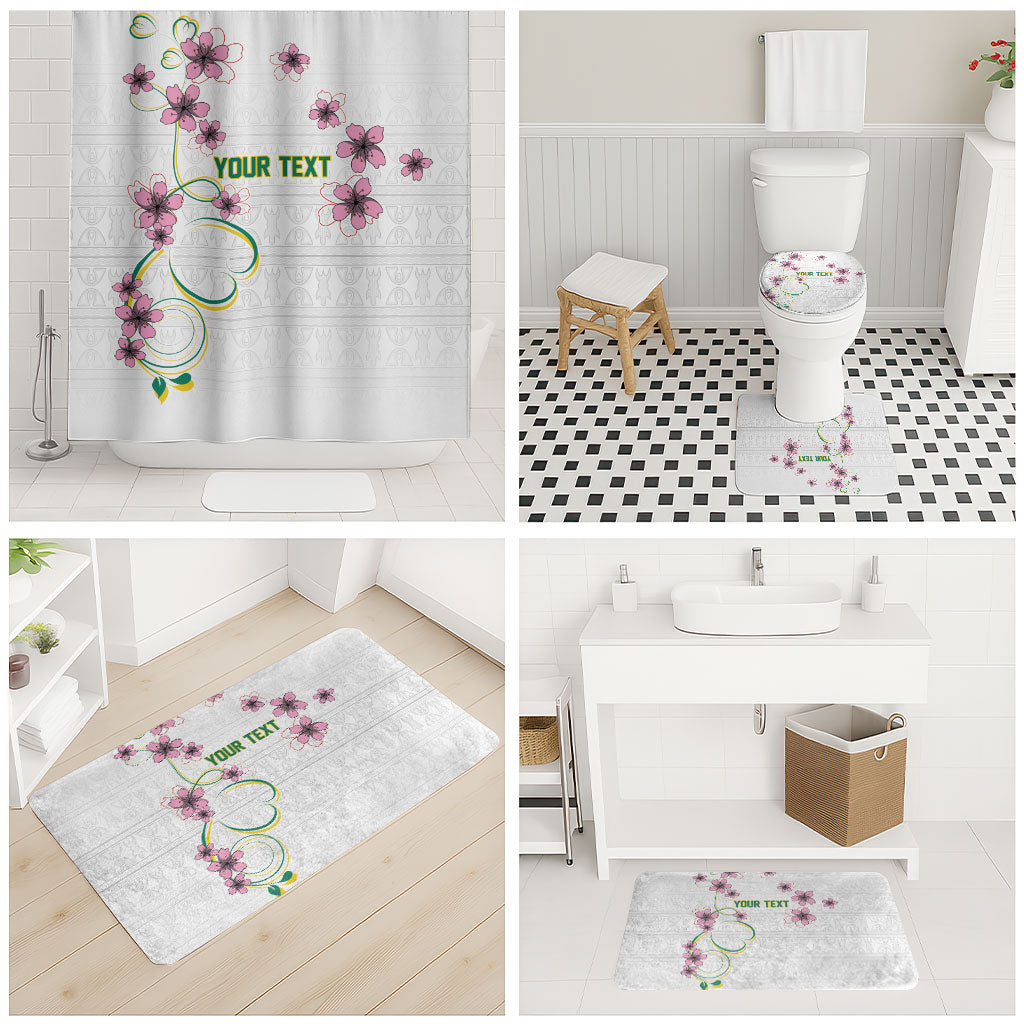 Custom Cameroon Red Stinkwood Floral Bathroom Set Africa Women’s Football Champion Series 2026