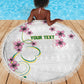 Custom Cameroon Red Stinkwood Floral Beach Blanket Africa Women’s Football Champion Series 2026