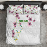 Custom Cameroon Red Stinkwood Floral Bedding Set Africa Women’s Football Champion Series 2026