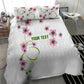 Custom Cameroon Red Stinkwood Floral Bedding Set Africa Women’s Football Champion Series 2026