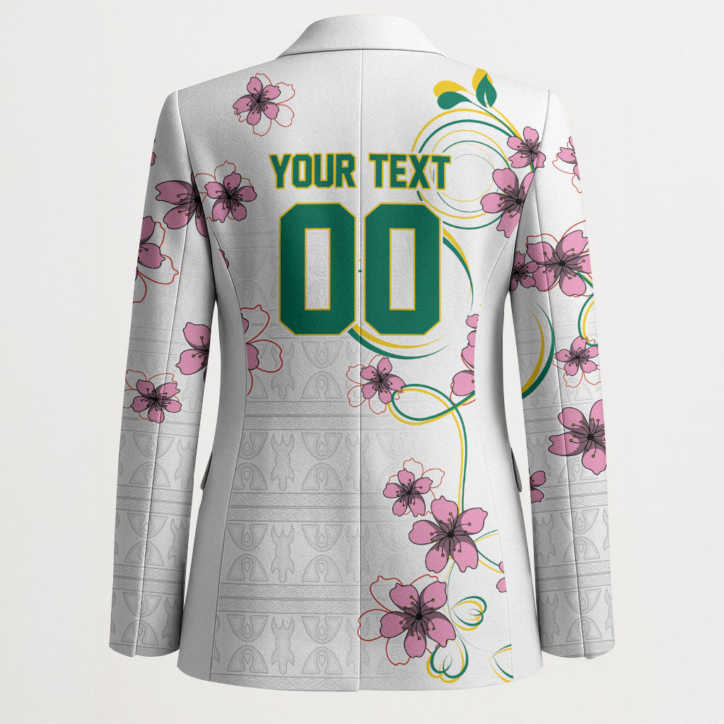 Custom Cameroon Red Stinkwood Floral Blazer Africa Women’s Football Champion Series 2026