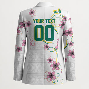 Custom Cameroon Red Stinkwood Floral Blazer Africa Women’s Football Champion Series 2026