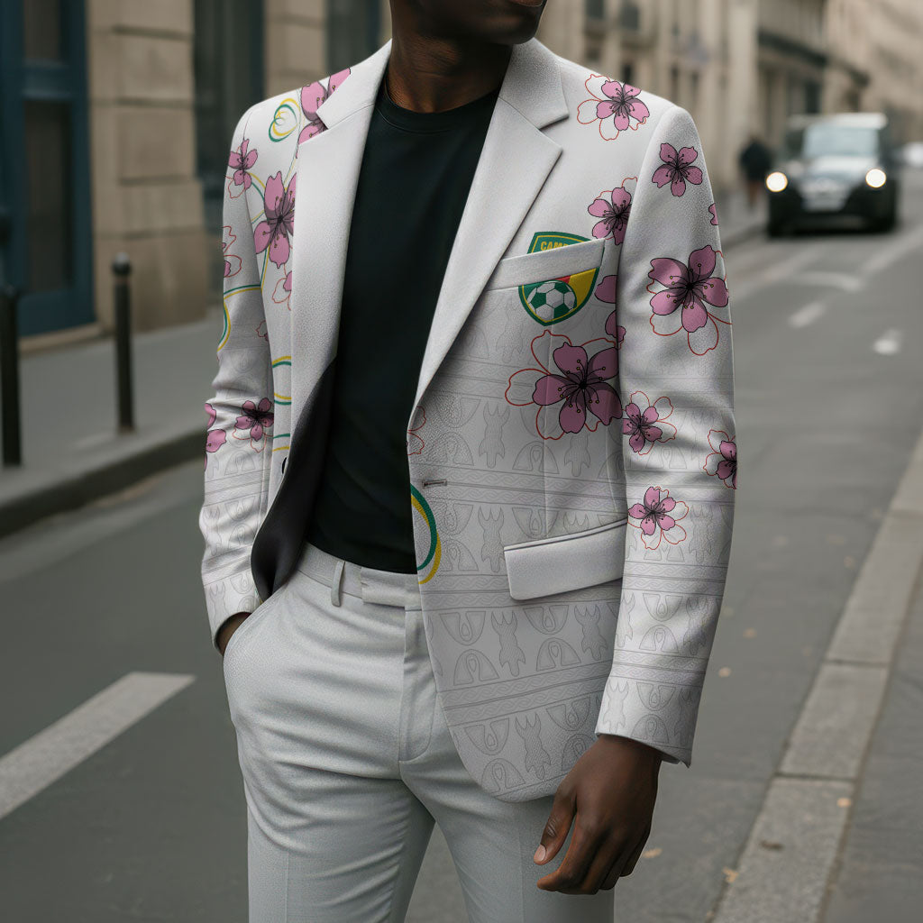Custom Cameroon Red Stinkwood Floral Blazer Africa Women’s Football Champion Series 2026
