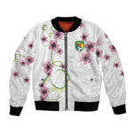Custom Cameroon Red Stinkwood Floral Bomber Jacket Africa Women’s Football Champion Series 2026