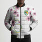 Custom Cameroon Red Stinkwood Floral Bomber Puffer Jacket Africa Women’s Football Champion Series 2026