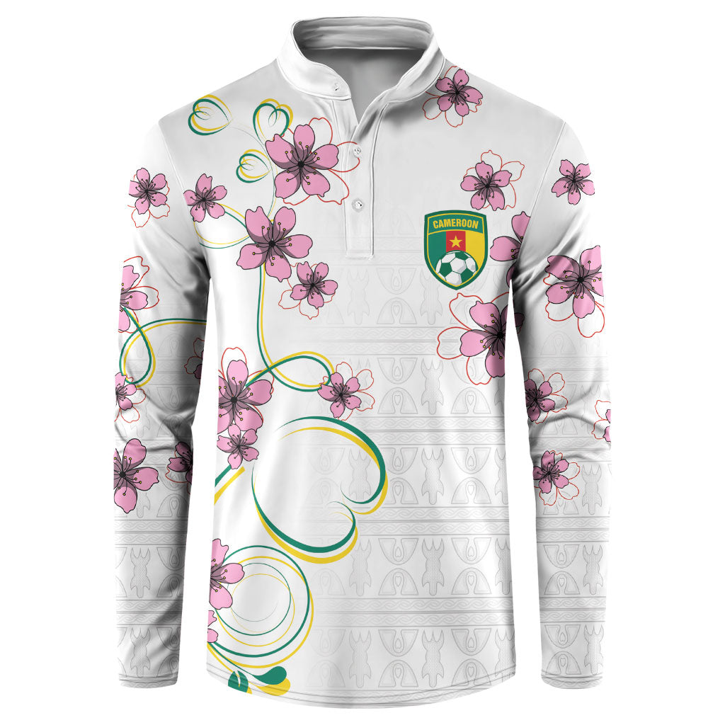 Custom Cameroon Red Stinkwood Floral Button Sweatshirt Africa Women’s Football Champion Series 2026
