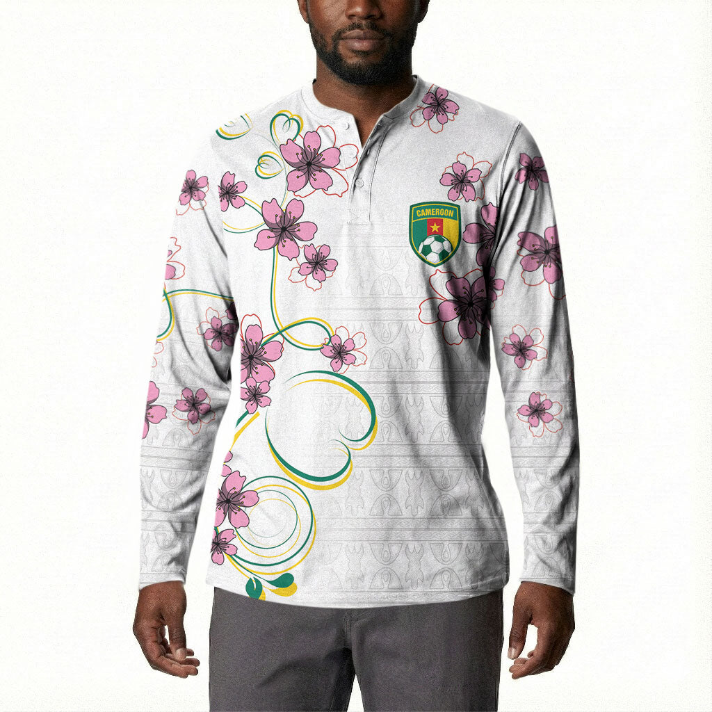 Custom Cameroon Red Stinkwood Floral Button Sweatshirt Africa Women’s Football Champion Series 2026