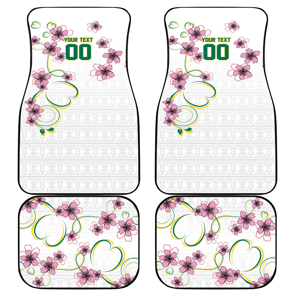 Custom Cameroon Red Stinkwood Floral Car Mats Africa Women’s Football Champion Series 2026