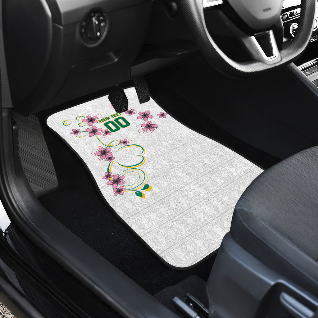 Custom Cameroon Red Stinkwood Floral Car Mats Africa Women’s Football Champion Series 2026