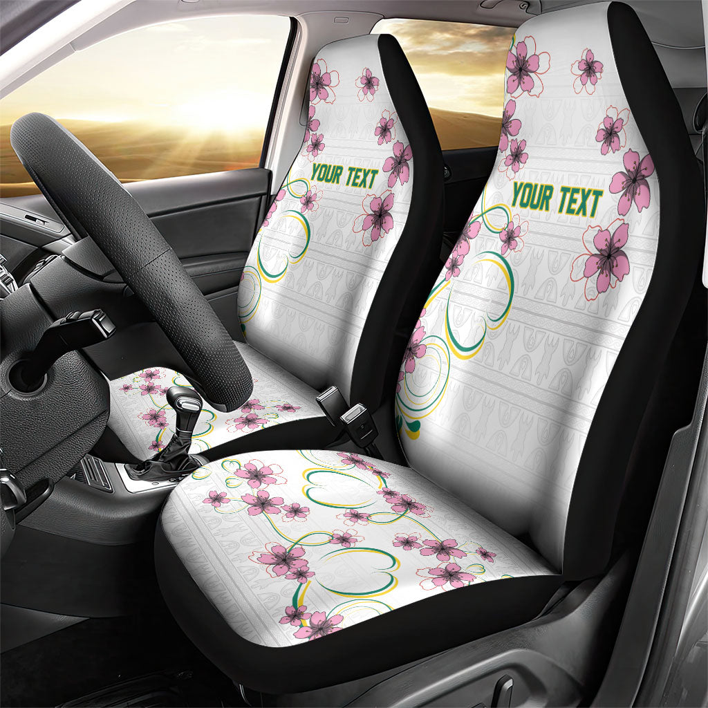 Custom Cameroon Red Stinkwood Floral Car Seat Cover Africa Women’s Football Champion Series 2026