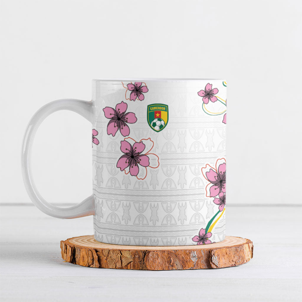 Custom Cameroon Red Stinkwood Floral Ceramic Mug Africa Women’s Football Champion Series 2026