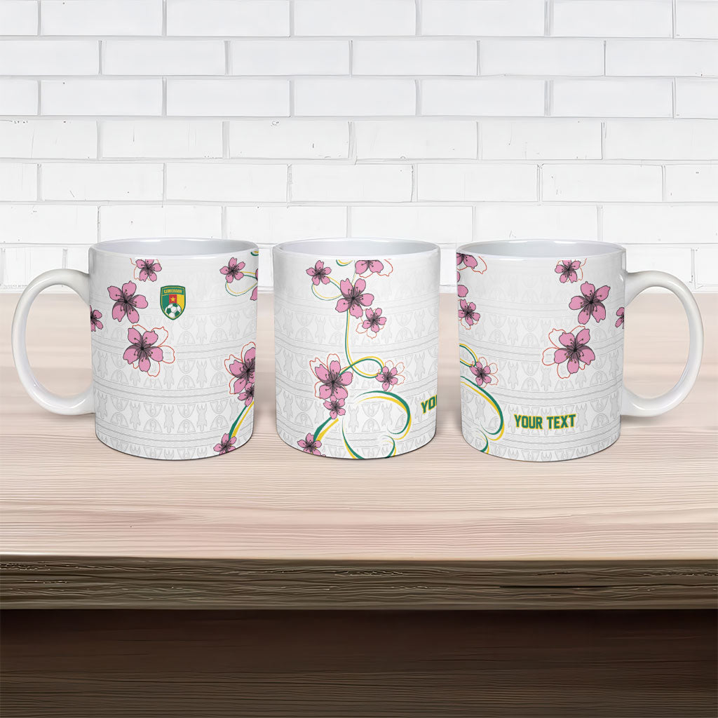 Custom Cameroon Red Stinkwood Floral Ceramic Mug Africa Women’s Football Champion Series 2026