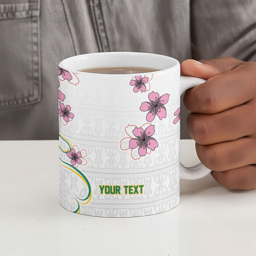 Custom Cameroon Red Stinkwood Floral Ceramic Mug Africa Women’s Football Champion Series 2026