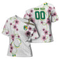 Custom Cameroon Red Stinkwood Floral Cross Shoulder Shirt Africa Women’s Football Champion Series 2026