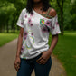 Custom Cameroon Red Stinkwood Floral Cross Shoulder Shirt Africa Women’s Football Champion Series 2026