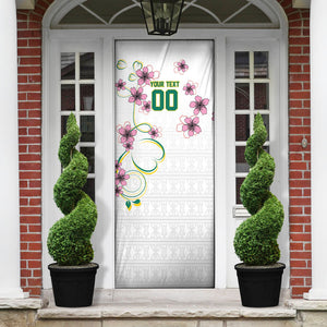 Custom Cameroon Red Stinkwood Floral Door Cover Africa Women’s Football Champion Series 2026