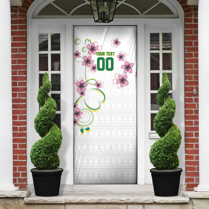 Custom Cameroon Red Stinkwood Floral Door Cover Africa Women’s Football Champion Series 2026