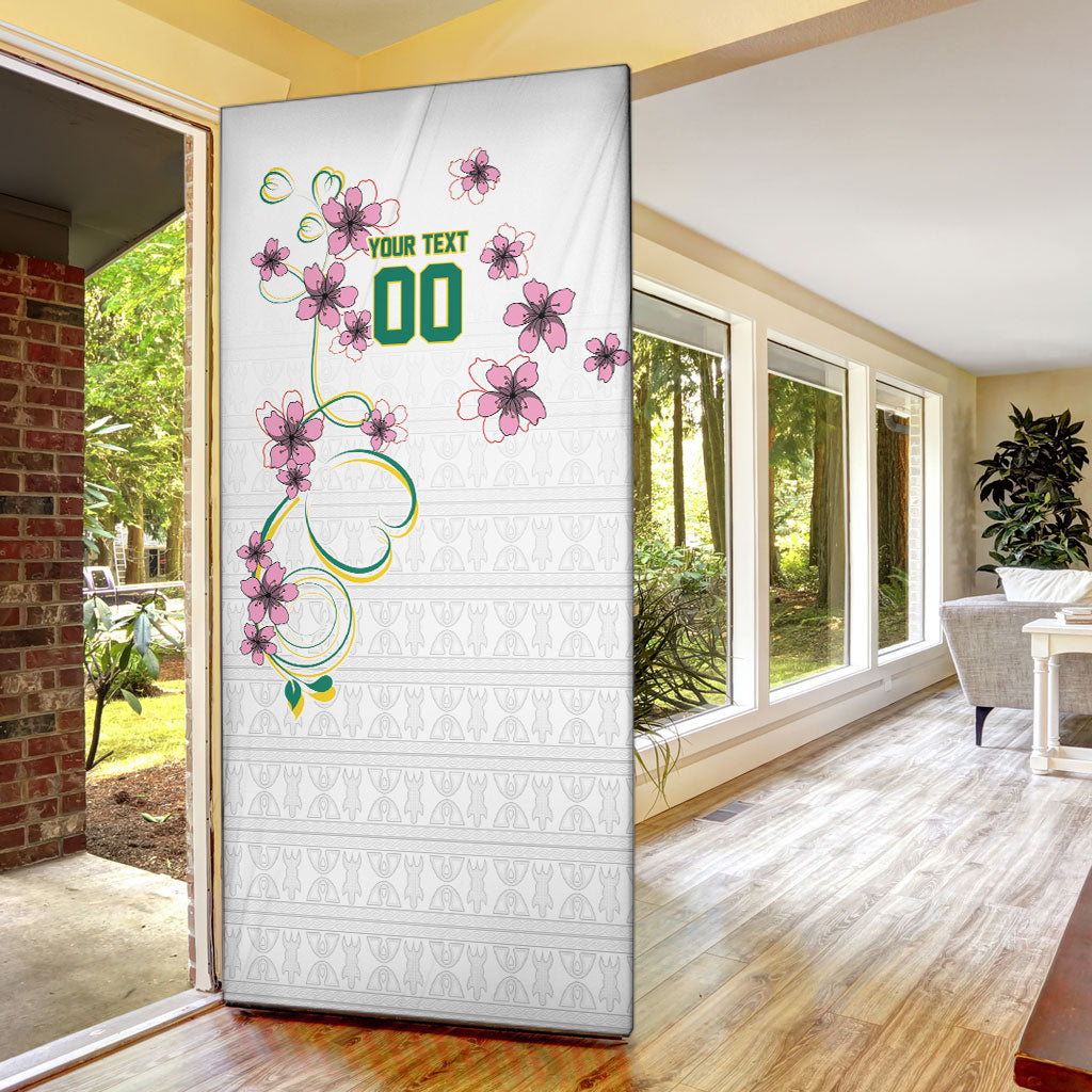 Custom Cameroon Red Stinkwood Floral Door Cover Africa Women’s Football Champion Series 2026