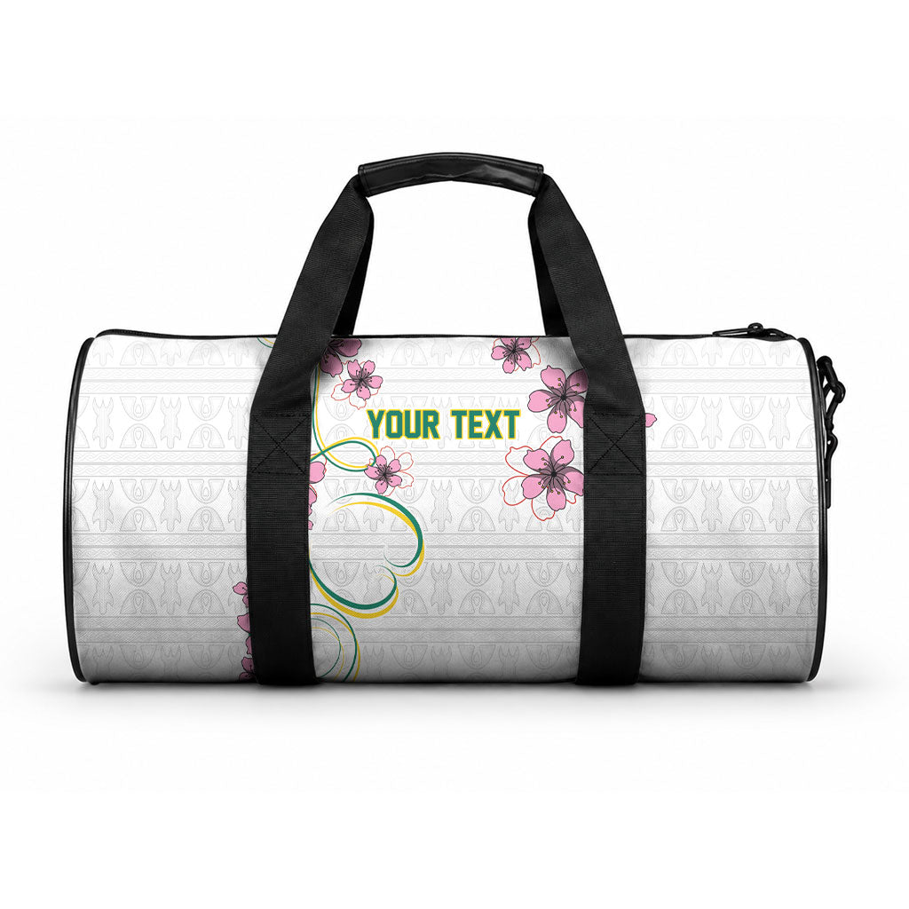 Custom Cameroon Red Stinkwood Floral Duffle Bag Africa Women’s Football Champion Series 2026