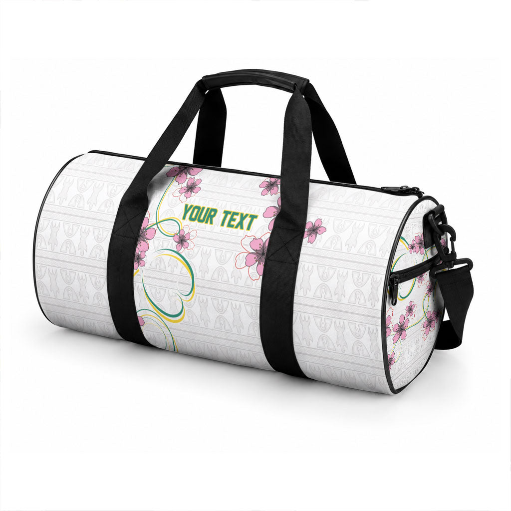 Custom Cameroon Red Stinkwood Floral Duffle Bag Africa Women’s Football Champion Series 2026
