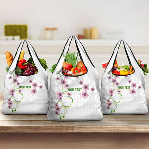 Custom Cameroon Red Stinkwood Floral Grocery Bag Africa Women’s Football Champion Series 2026