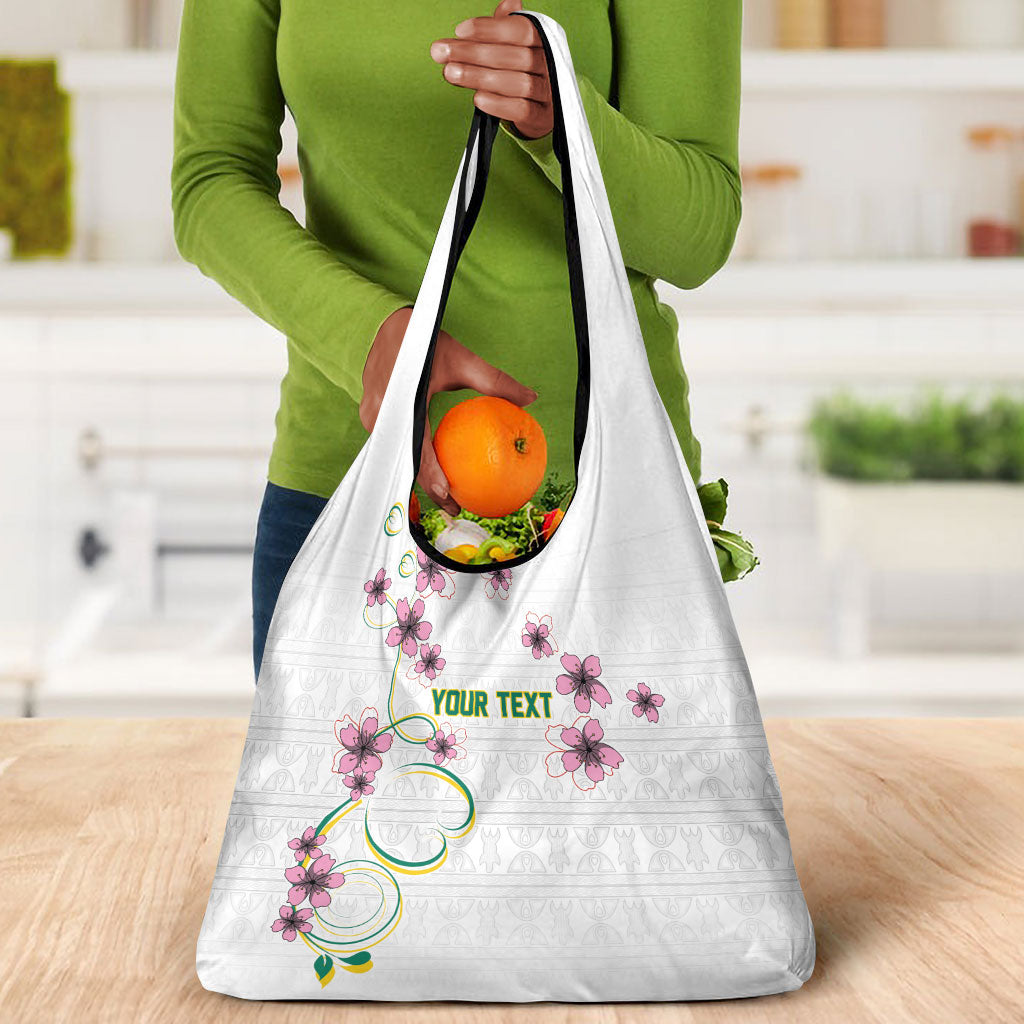 Custom Cameroon Red Stinkwood Floral Grocery Bag Africa Women’s Football Champion Series 2026