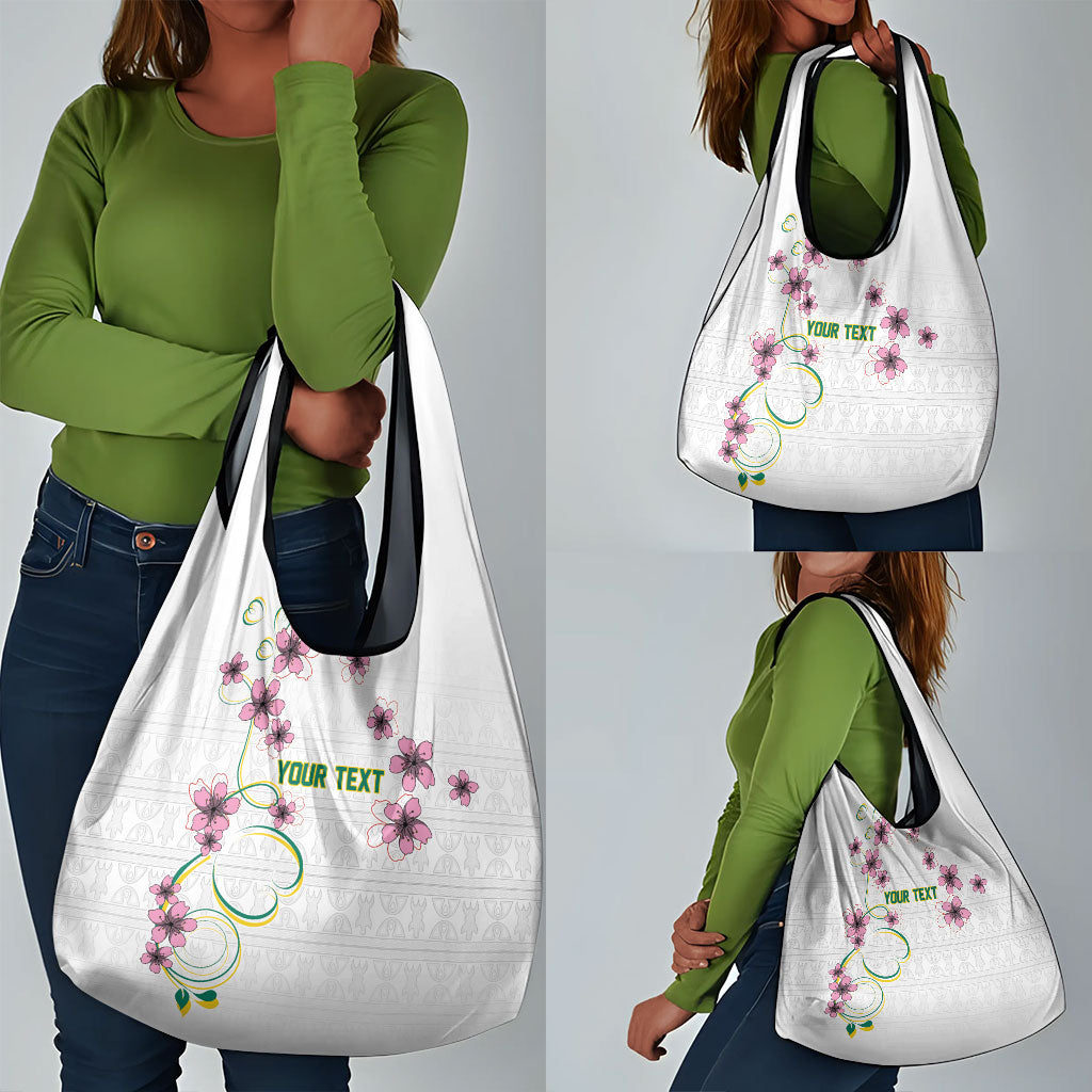 Custom Cameroon Red Stinkwood Floral Grocery Bag Africa Women’s Football Champion Series 2026