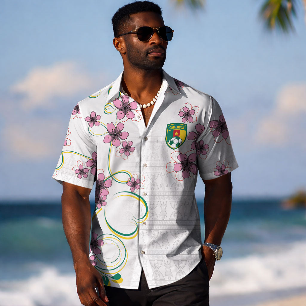 Custom Cameroon Red Stinkwood Floral Hawaiian Shirt Africa Women’s Football Champion Series 2026