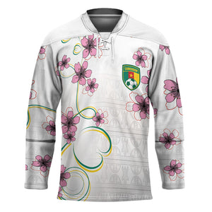 Custom Cameroon Red Stinkwood Floral Hockey Jersey Africa Women’s Football Champion Series 2026