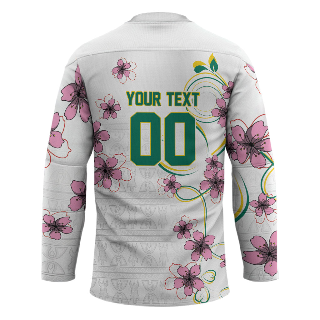Custom Cameroon Red Stinkwood Floral Hockey Jersey Africa Women’s Football Champion Series 2026