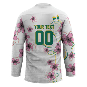 Custom Cameroon Red Stinkwood Floral Hockey Jersey Africa Women’s Football Champion Series 2026