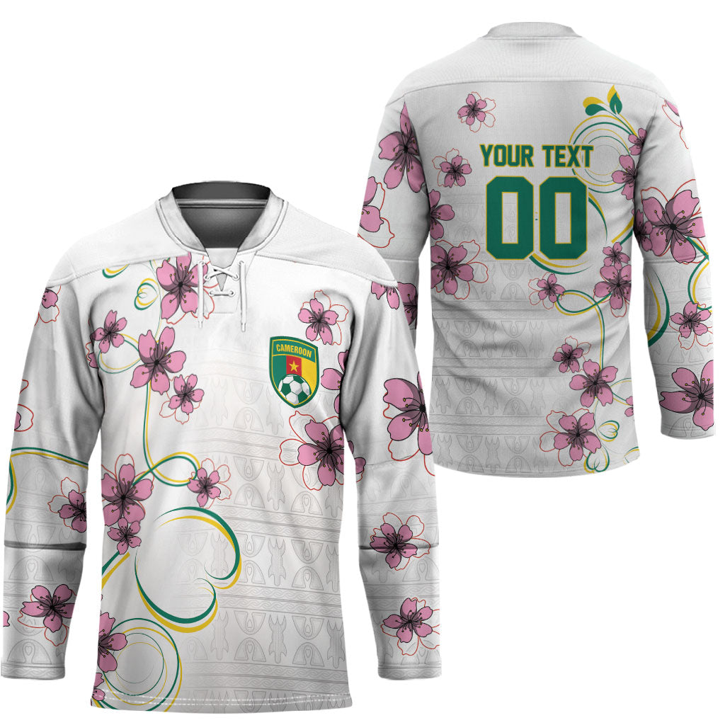 Custom Cameroon Red Stinkwood Floral Hockey Jersey Africa Women’s Football Champion Series 2026