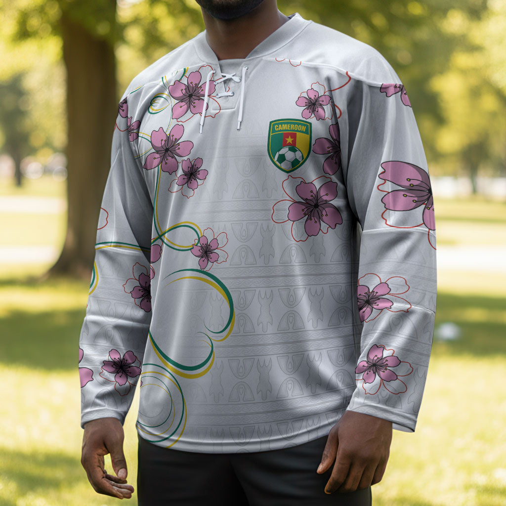 Custom Cameroon Red Stinkwood Floral Hockey Jersey Africa Women’s Football Champion Series 2026