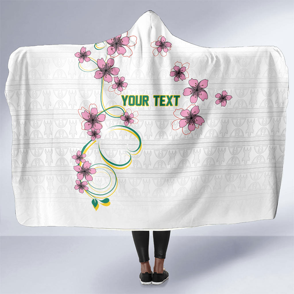 Custom Cameroon Red Stinkwood Floral Hooded Blanket Africa Women’s Football Champion Series 2026