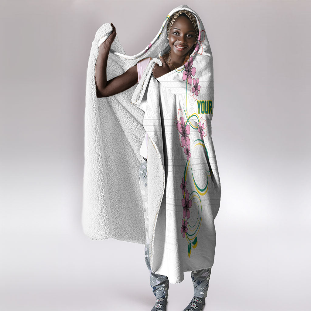 Custom Cameroon Red Stinkwood Floral Hooded Blanket Africa Women’s Football Champion Series 2026