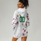 Custom Cameroon Red Stinkwood Floral Hoodie Dress Africa Women’s Football Champion Series 2026
