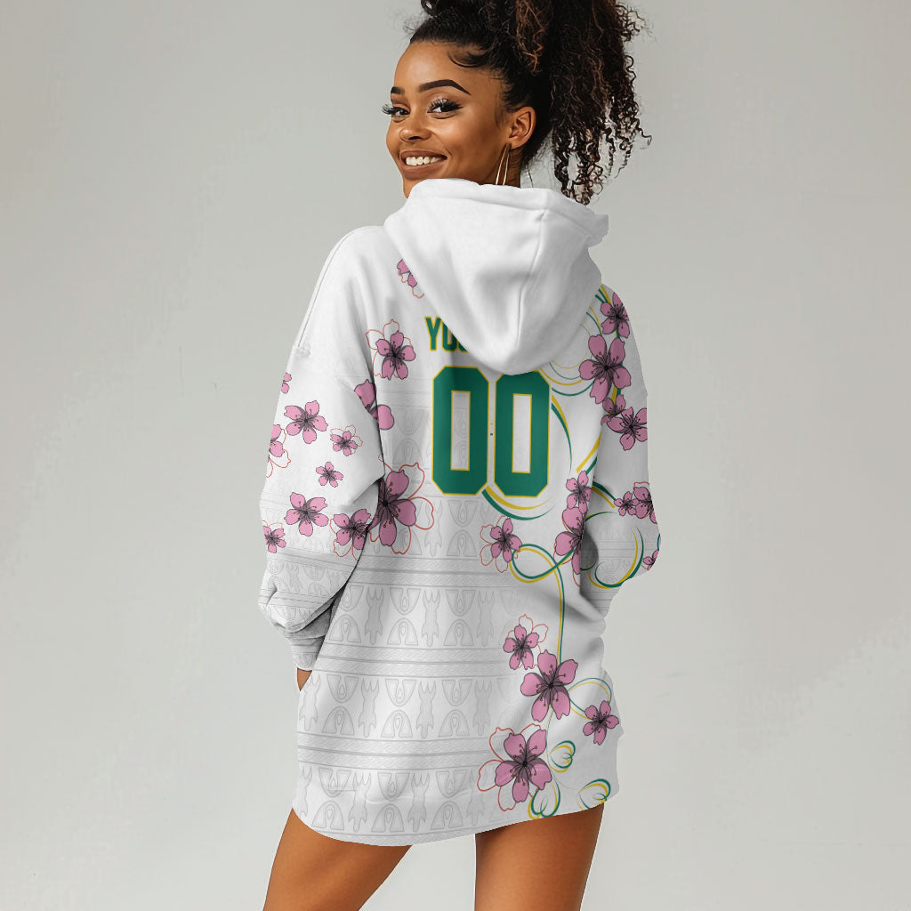 Custom Cameroon Red Stinkwood Floral Hoodie Dress Africa Women’s Football Champion Series 2026