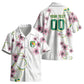 Custom Cameroon Red Stinkwood Floral Kid Hawaiian Shirt Africa Women’s Football Champion Series 2026