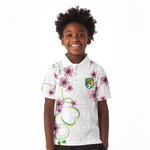 Custom Cameroon Red Stinkwood Floral Kid Polo Shirt Africa Women’s Football Champion Series 2026