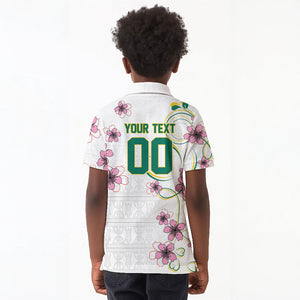 Custom Cameroon Red Stinkwood Floral Kid Polo Shirt Africa Women’s Football Champion Series 2026