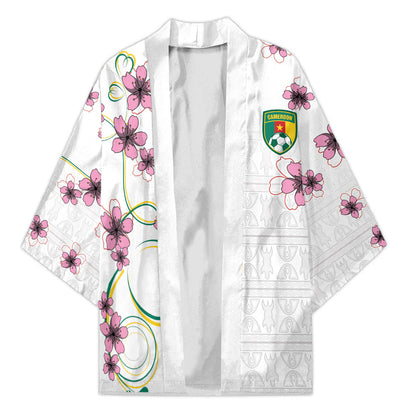 Custom Cameroon Red Stinkwood Floral Kimono Africa Women’s Football Champion Series 2026