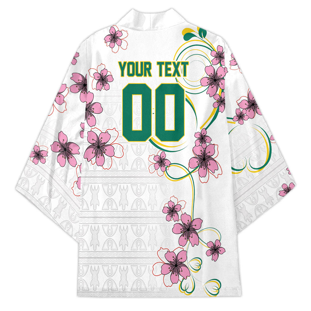 Custom Cameroon Red Stinkwood Floral Kimono Africa Women’s Football Champion Series 2026