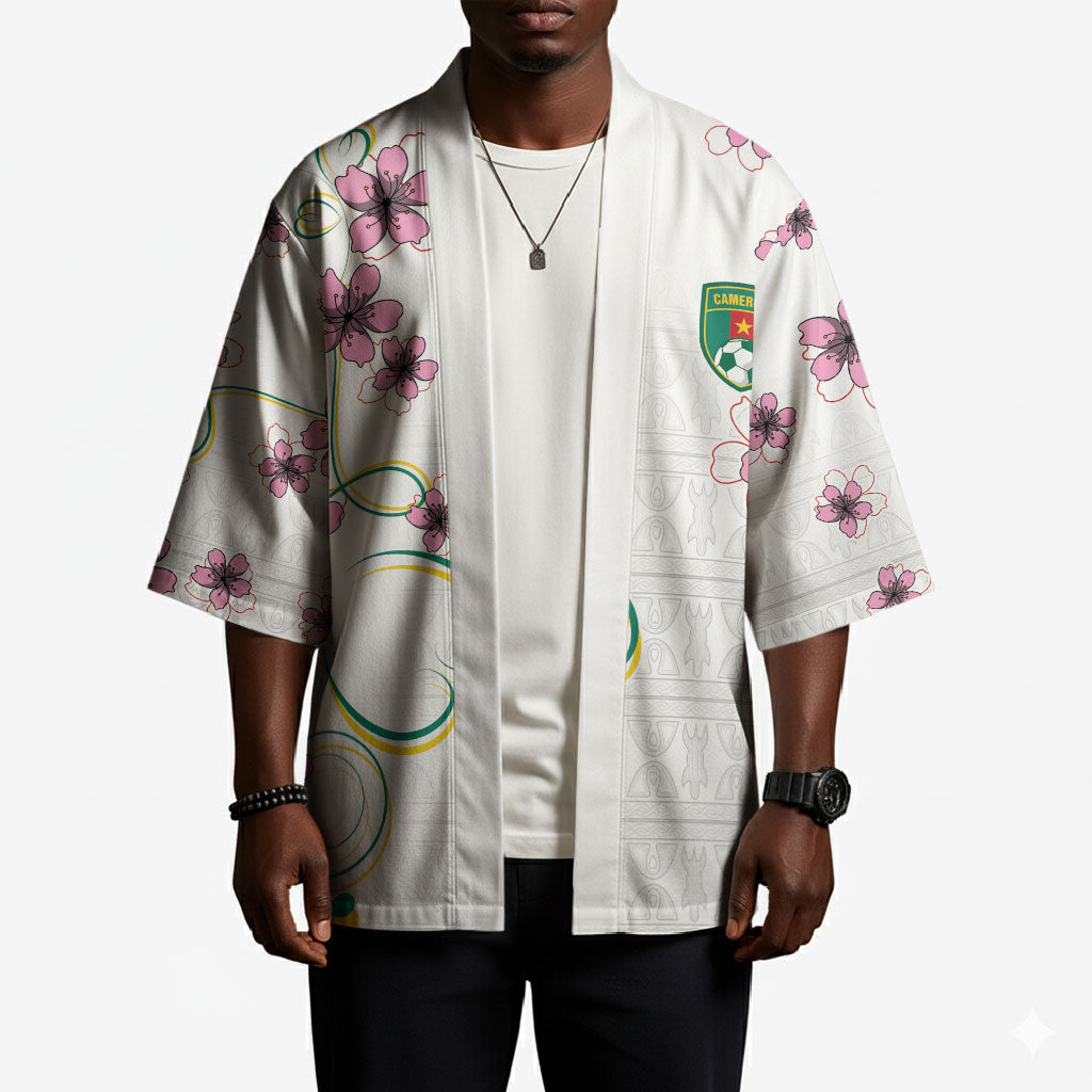 Custom Cameroon Red Stinkwood Floral Kimono Africa Women’s Football Champion Series 2026