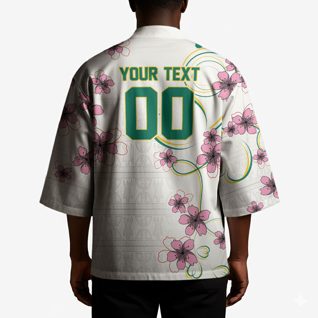 Custom Cameroon Red Stinkwood Floral Kimono Africa Women’s Football Champion Series 2026